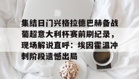 多米体育全站app-关于集结日门兴格拉德巴赫备战葡超意大利杯赛前刷纪录，现场解说直呼：埃因霍温冲刺阶段遗憾出局的信息